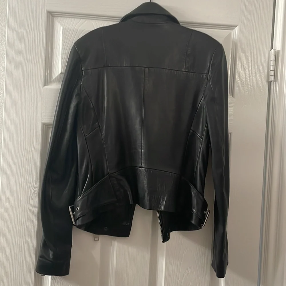 Allsaints Black Leather Jacket- Limited Edition - Picture 3 of 8